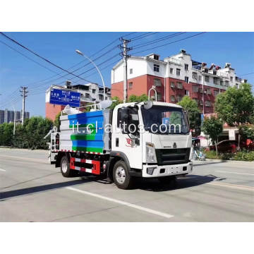 Howo 5ton 5000liters 1300gallon Multifunctional Dust Control Truck